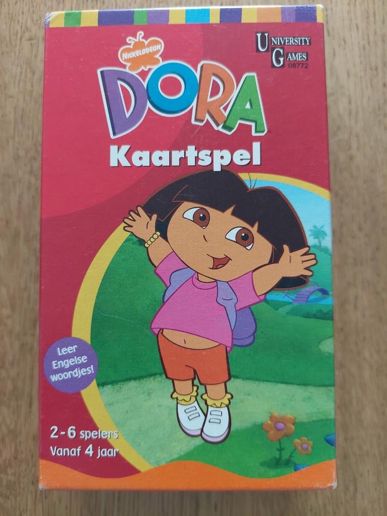 Dora kaartspel, Engelse woorden leren, Ophalen of Verzenden, Zo goed als nieuw, Taal en Lezen