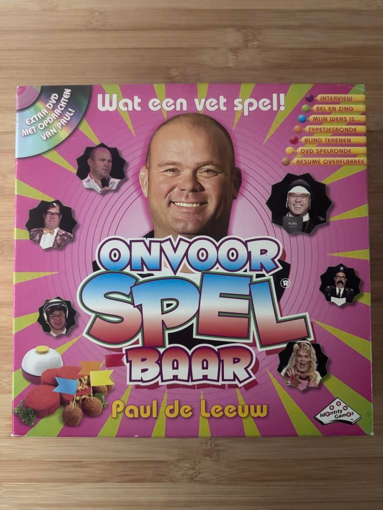 OnvoorSpelbaar - Het hilarische spel van Paul de Leeuw, Vijf spelers of meer, Ophalen of Verzenden, Zo goed als nieuw
