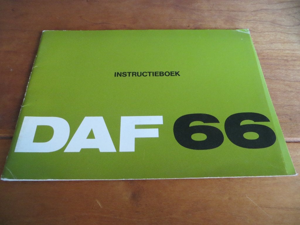 Instructieboek DAF 66 sedan, DAF 66 Stationcar, bestel 1973, Auto diversen, Ophalen of Verzenden