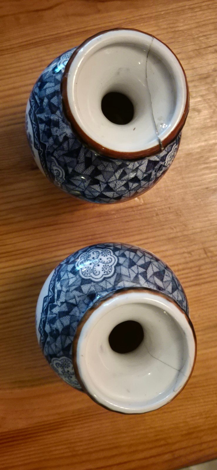 Villeroy & Boch Boch Frères Delfts Blauw Vazen - 25 cm hoog, Ophalen
