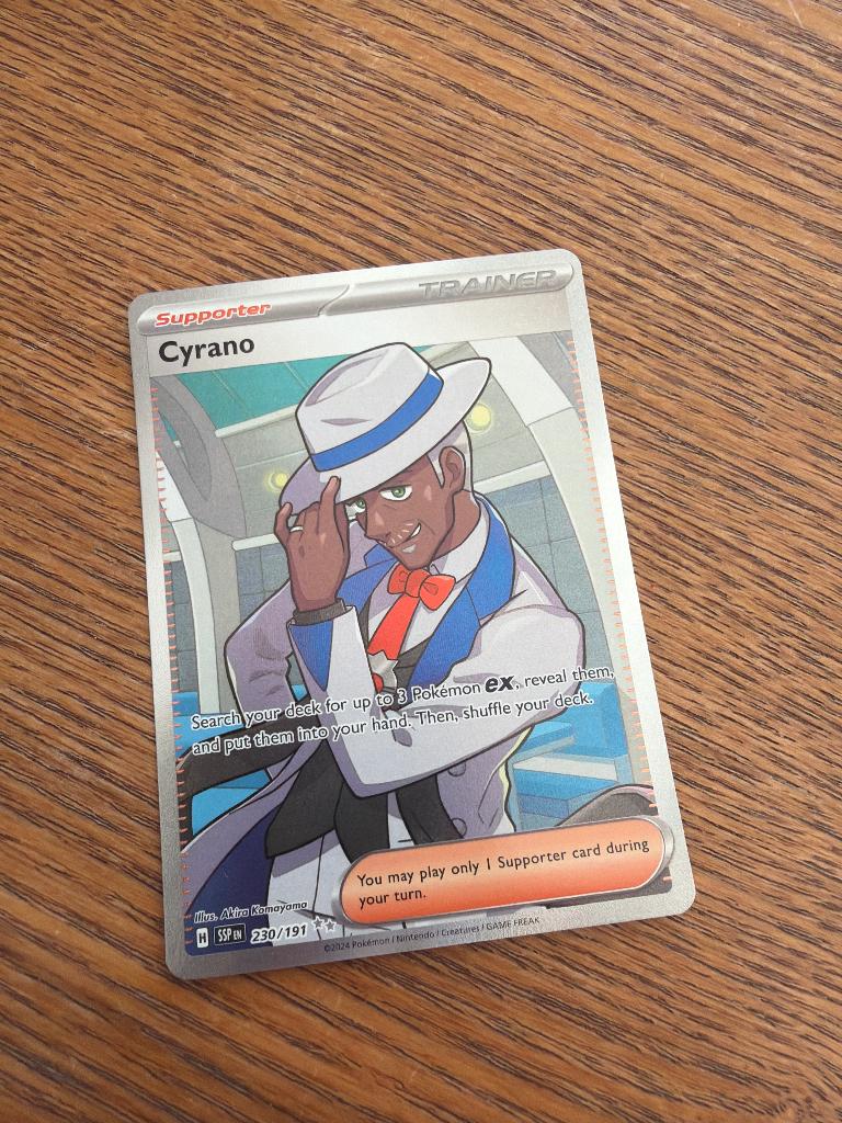 Cyrano SSP 230/191 Pokémon kaart Engels, Ophalen of Verzenden, Nieuw, Losse kaart, Foil