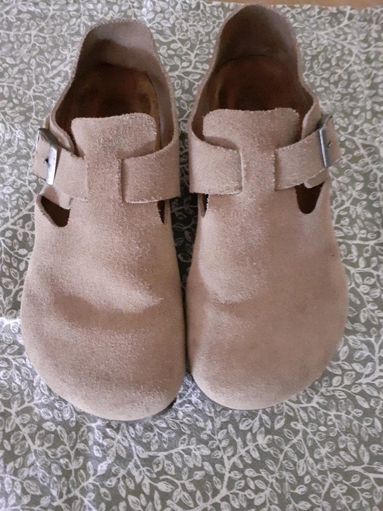 Birkenstock gesloten hak schoenen maat 40/41, Verzenden, Beige, Sandalen of Muiltjes, Gedragen