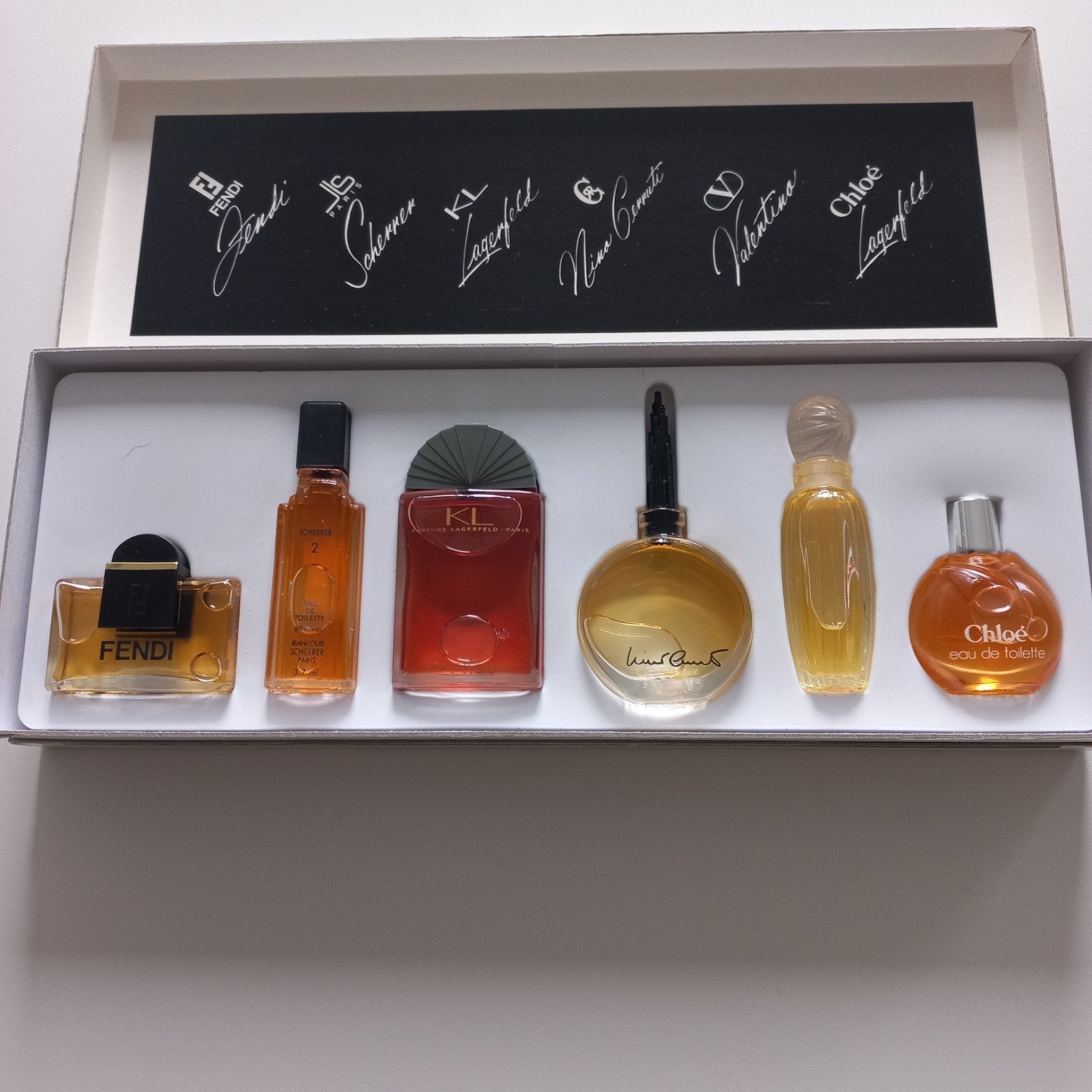 Vintage Miniatuur Parfum Collectie - Fendi, Chloé, KL, Sieraden, Tassen en Uiterlijk, Uiterlijk | Parfum, Ophalen of Verzenden