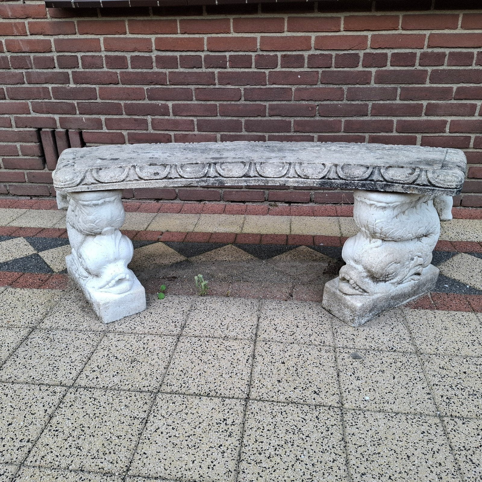Betonnen Tuinbankje - Circa 100 cm Breed, Tuin en Terras, Tuinbanken, Ophalen