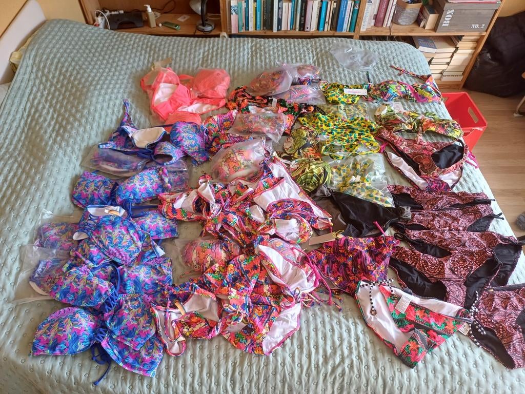 Lot bikini partij broek en bovenstukje top verschillende mat, Ophalen of Verzenden, Nieuw
