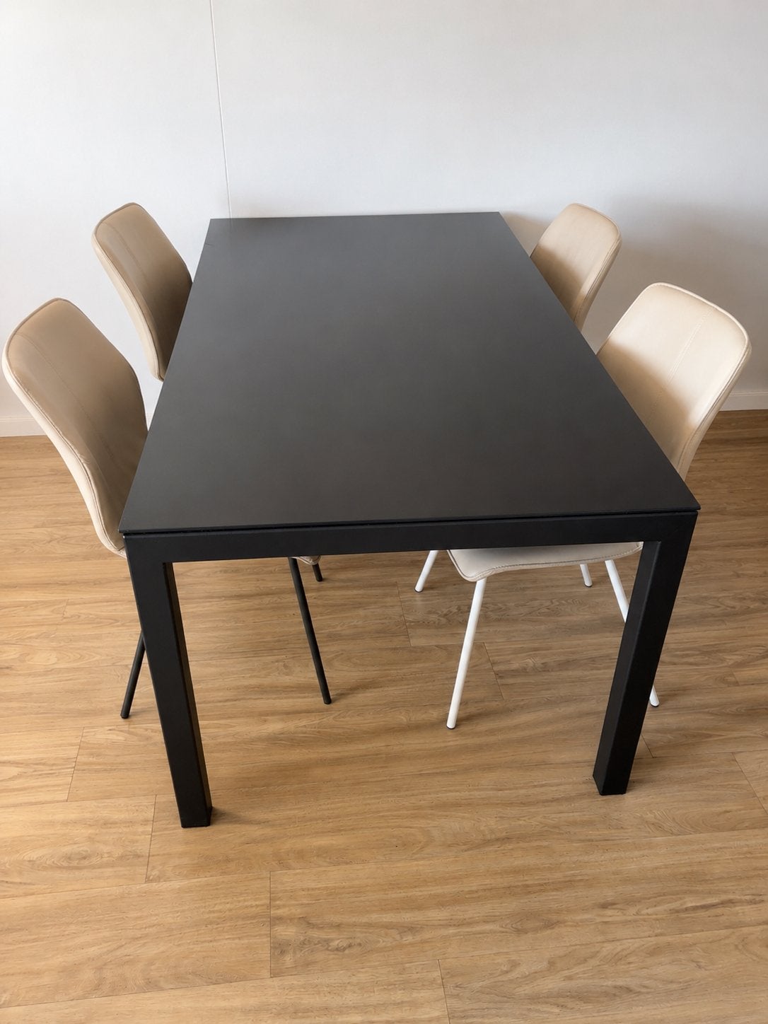 Bert Plantagie eettafel met Contur & Dieter Knoll stoelen, Huis en Inrichting, Tafels | Eettafels, Gebruikt, 100 tot 150 cm, 150 tot 200 cm