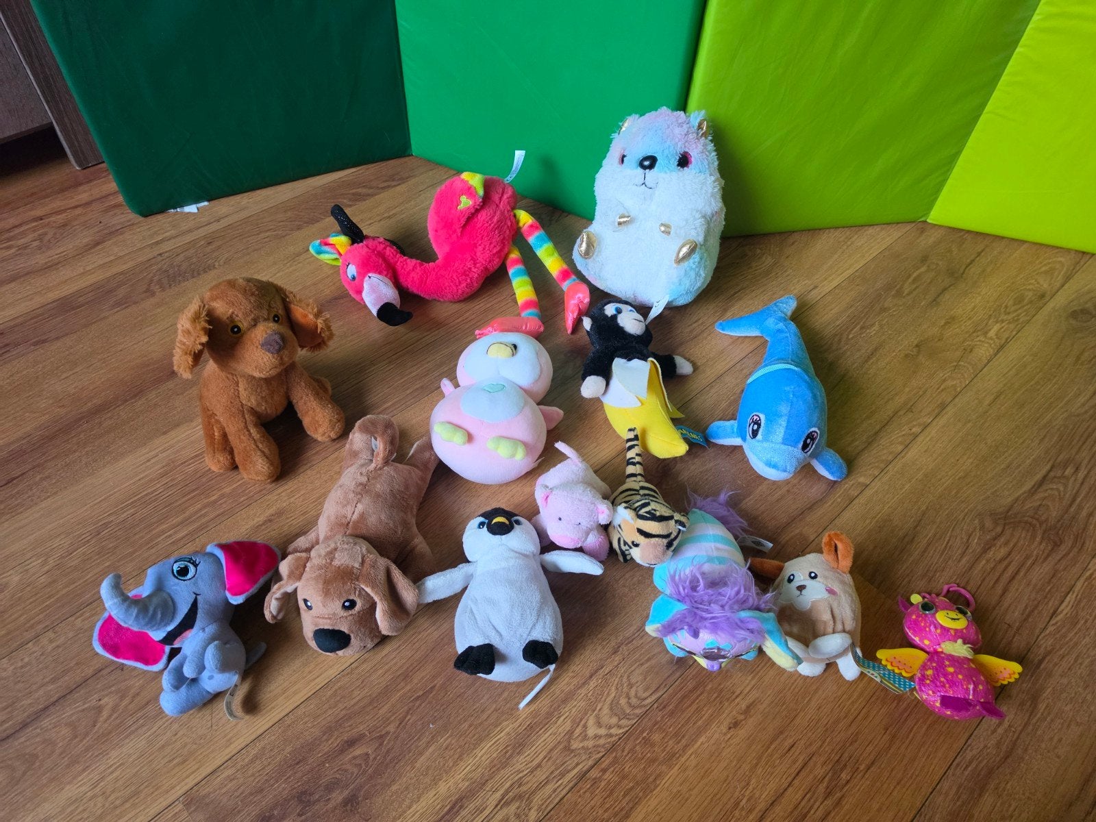 Grote verzameling knuffels, diverse dieren en karakters, Kinderen en Baby's, Gebruikt, Overige merken, Overige karakters, Bruin
