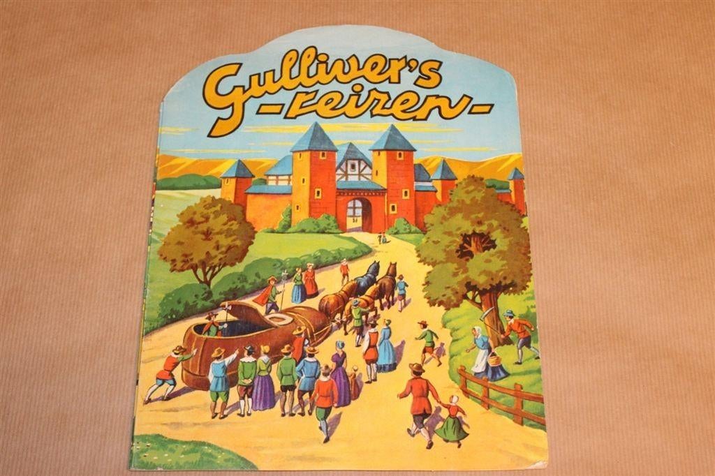 Gulliver\'s reizen - Prenten leporello uitgave - 1960, Boeken, Ophalen of Verzenden, Zo goed als nieuw
