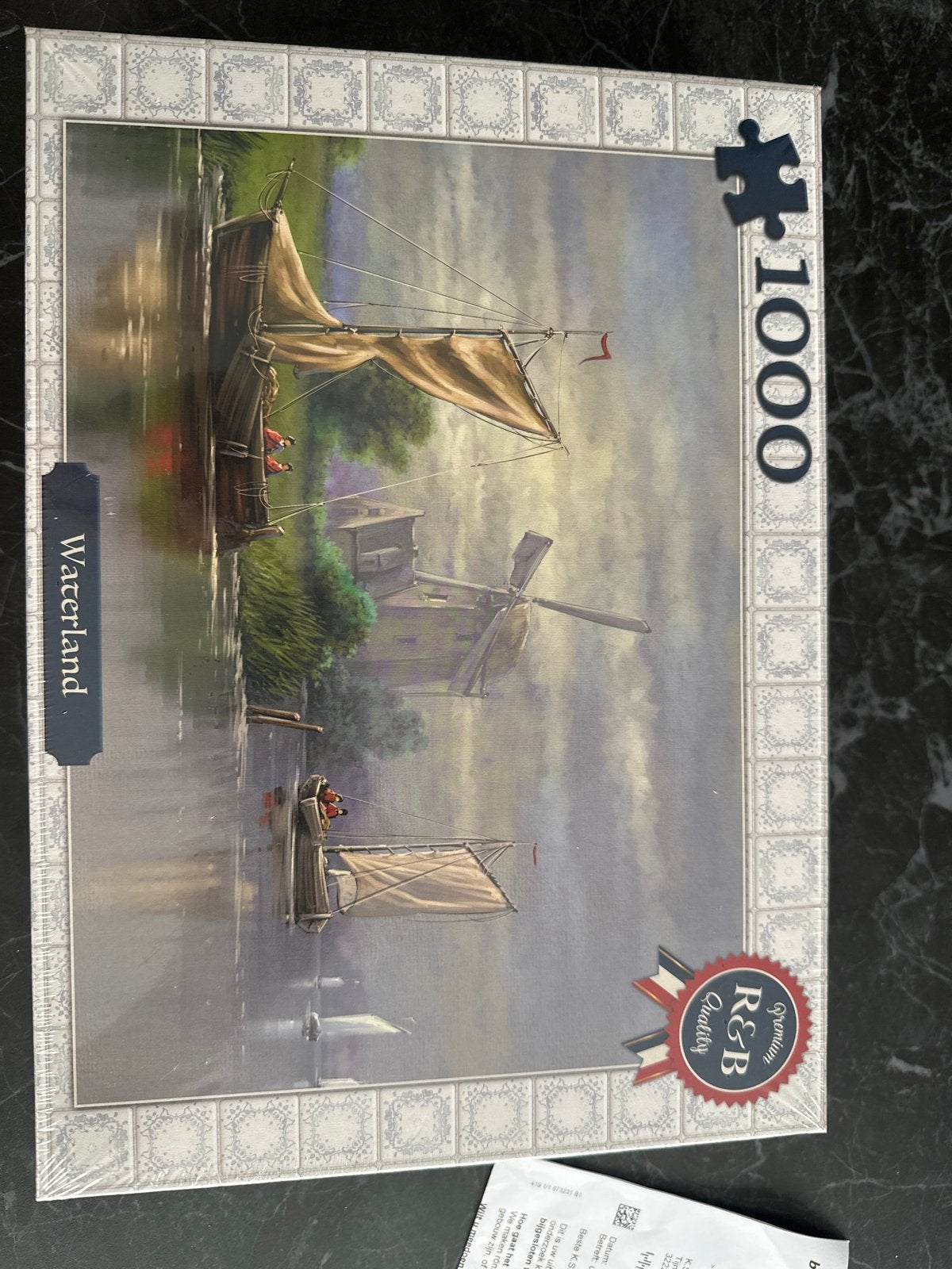 Waterland Legpuzzel 1000 stukjes R&B Quality, Ophalen of Verzenden, 500 t/m 1500 stukjes, Nieuw, Legpuzzel