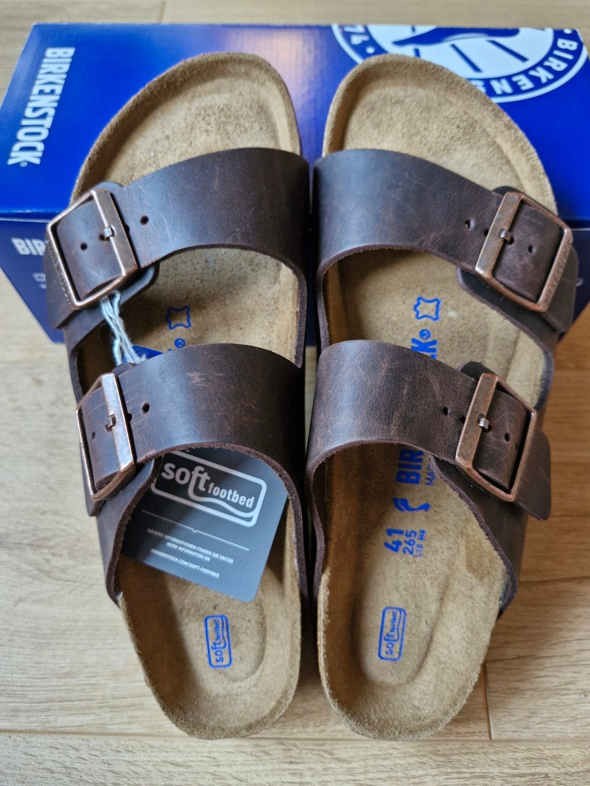 Heren Birkenstock Slippers Maat 41 Nieuw met Kaartje, Kleding | Heren, Schoenen, Slippers, Bruin, Nieuw, Ophalen of Verzenden