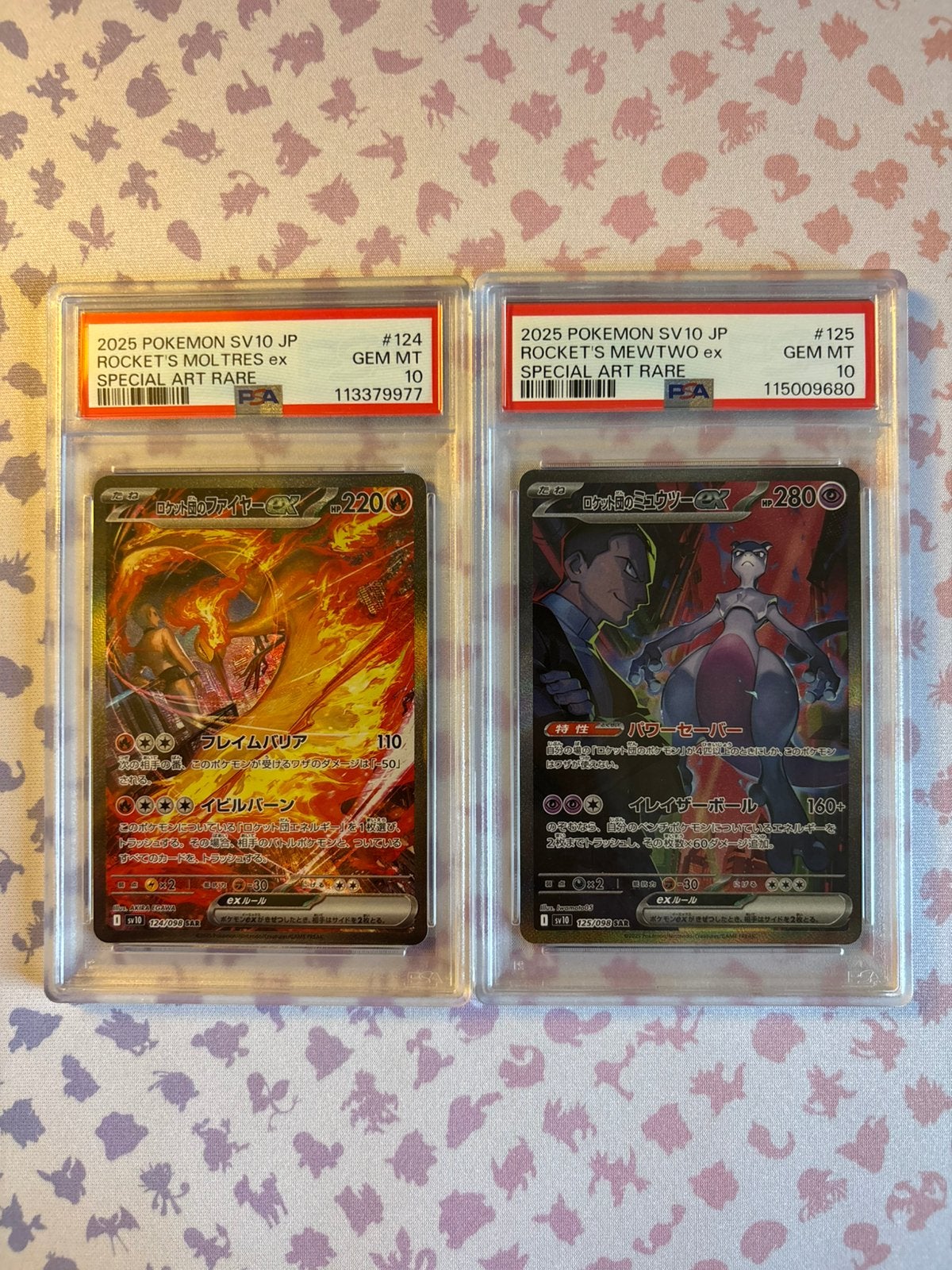 Rocket’s Mewtwo ex & Rocket’s Moltres ex psa 10 japans, Hobby en Vrije tijd, Verzamelkaartspellen | Yu-gi-Oh!, Ophalen of Verzenden