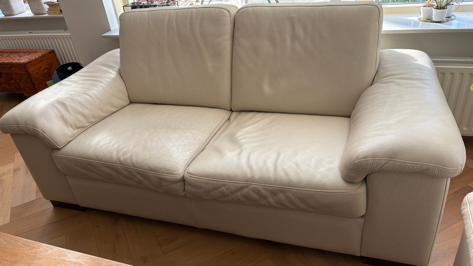 2-zits leren bank Montel, Ophalen, Gebruikt, 150 tot 200 cm, Tweepersoons