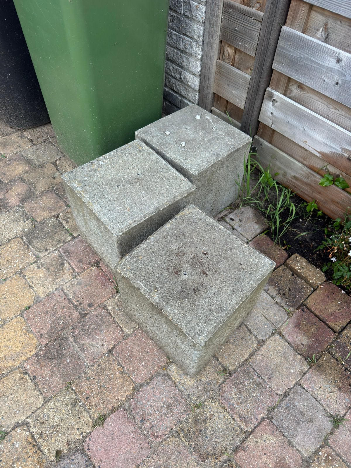 Poer poten 30x30x30, Tuin en Terras, Ophalen, Zo goed als nieuw, Beton, Overige typen