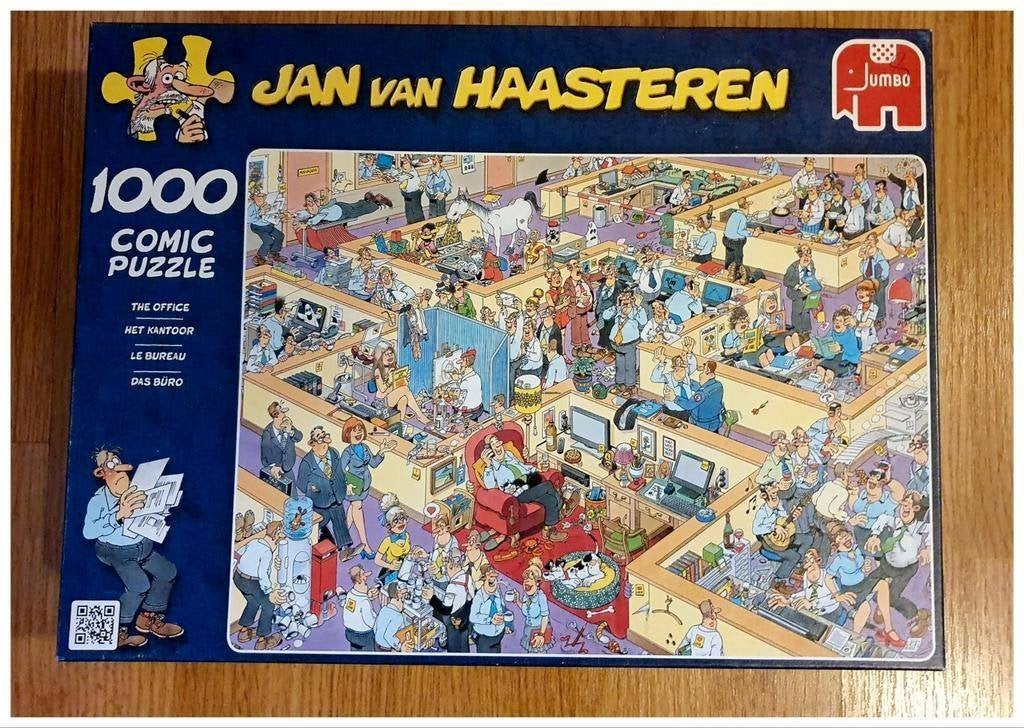 Jan van Haasteren - Het Kantoor - (1000 stuks), Ophalen of Verzenden, 500 t/m 1500 stukjes, Zo goed als nieuw, Legpuzzel
