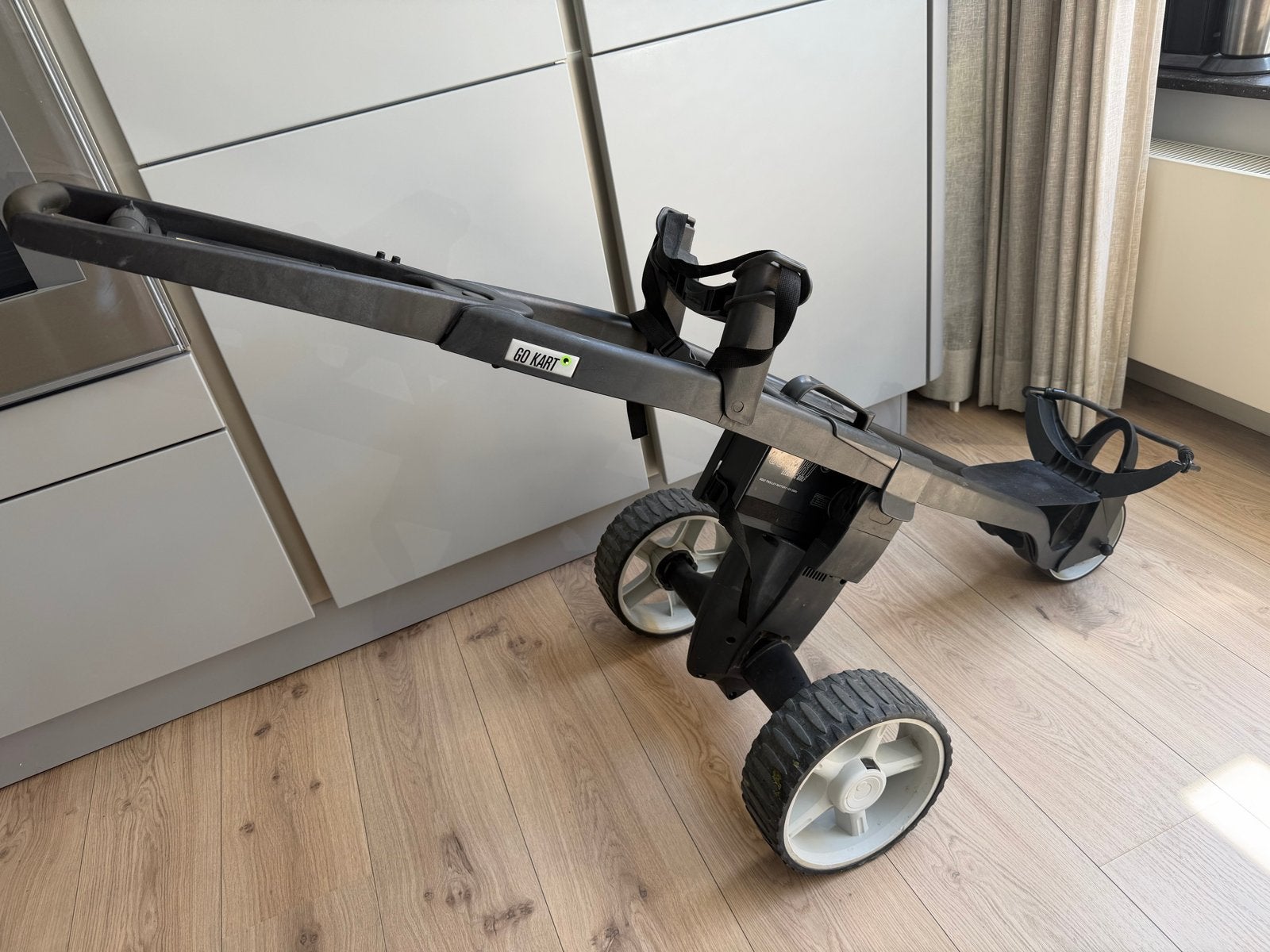 GoKart elektrische golfkar met goede accu en oplader, Ophalen, Gebruikt, Golfkar, Overige merken