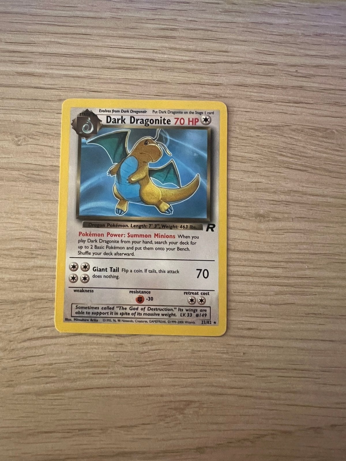 Pokemon dark deagonite, Ophalen of Verzenden, Gebruikt, Losse kaart