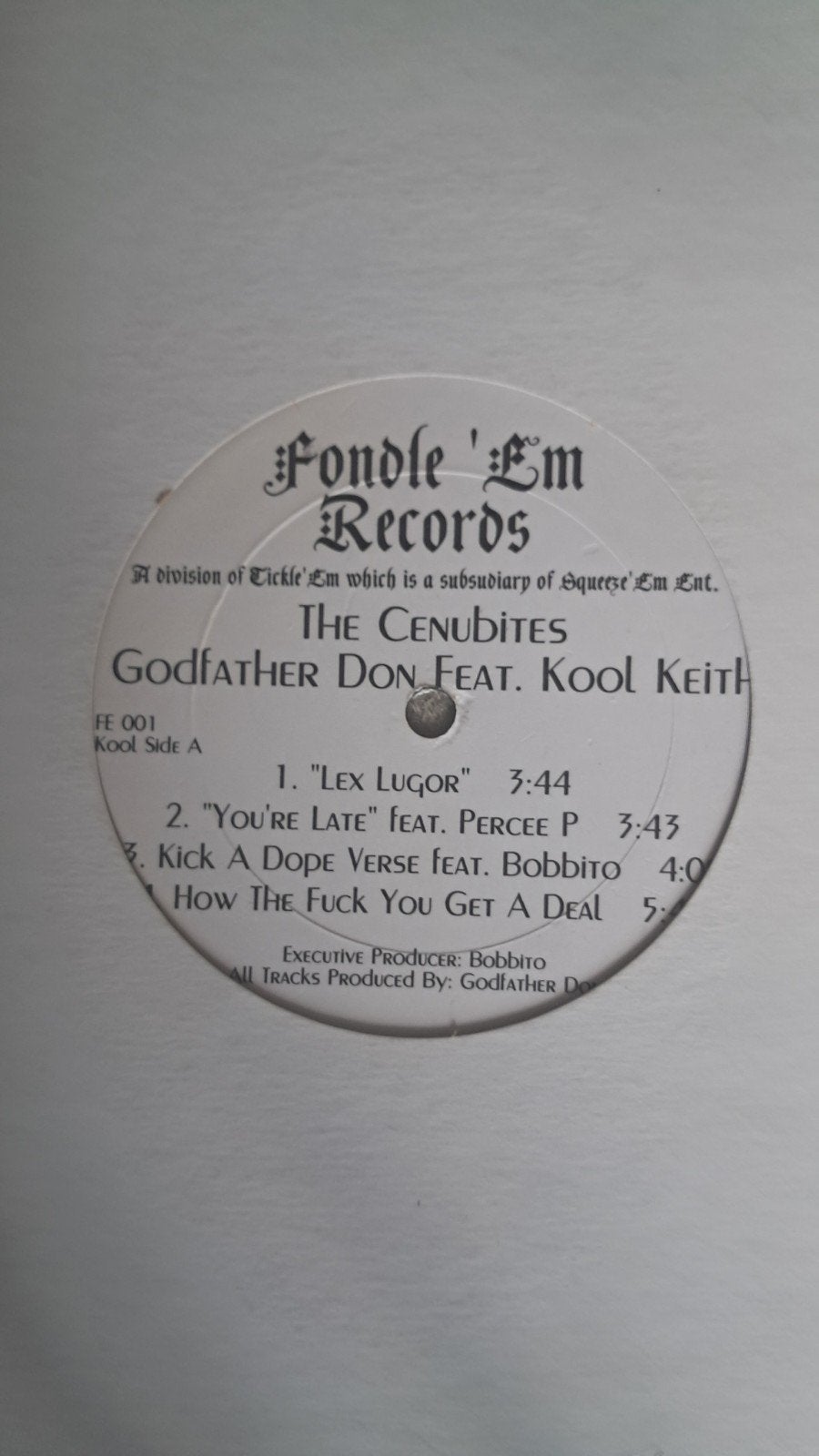 The Cenubites - Godfather Don Feat. Kool Keith Vinyl, Originele persing, Ophalen of Verzenden, Zo goed als nieuw, EP