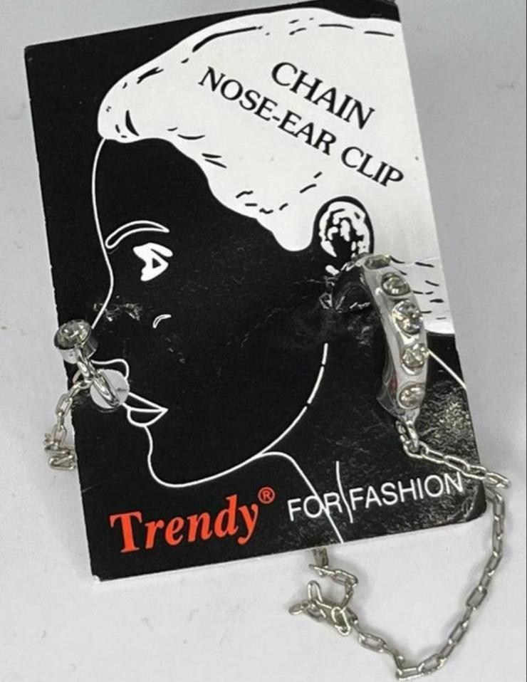 Frendy Fashion Oorbel & Neuspiercing Zilverkleurig, Overige materialen, Nieuw, Ophalen of Verzenden, Neuspiercing