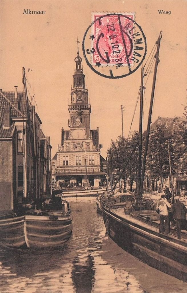 702-285-043 Alkmaar Waag, Verzenden, Voor 1920, Noord-Holland