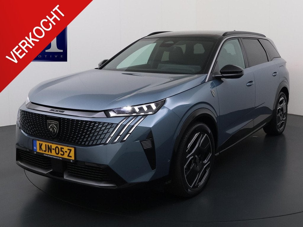 Peugeot e-5008 GT 73 kWh 7p VAN: 45.900,- VOOR: 41.440,- UW, Auto's, Peugeot, Gebruikt, 213 pk, 7 stoelen, Lichtsensor