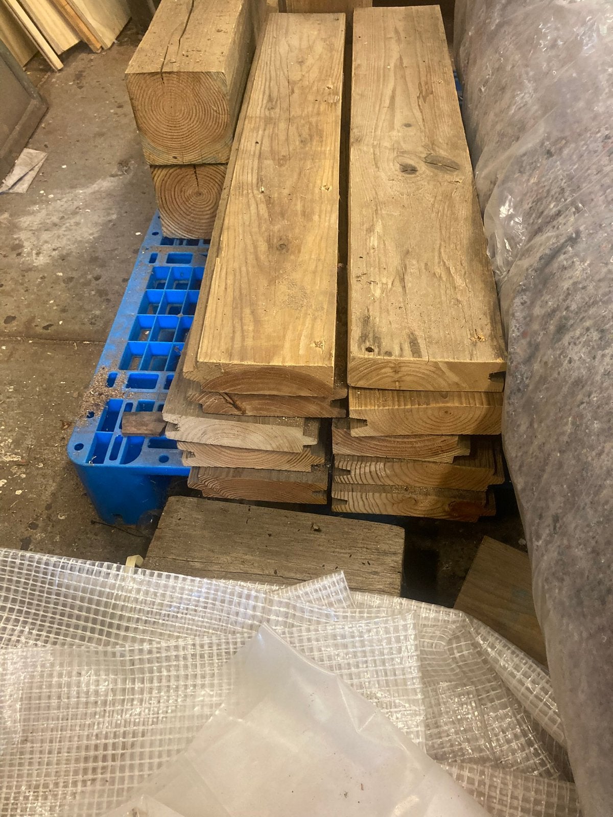 Grenen damwand delen, Ophalen, Gebruikt, 25 tot 50 mm, Grenen