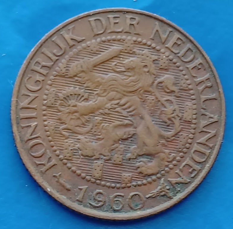 Suriname 1 cent 1960 - Juliana, Verzenden, Koningin Juliana, 1 cent