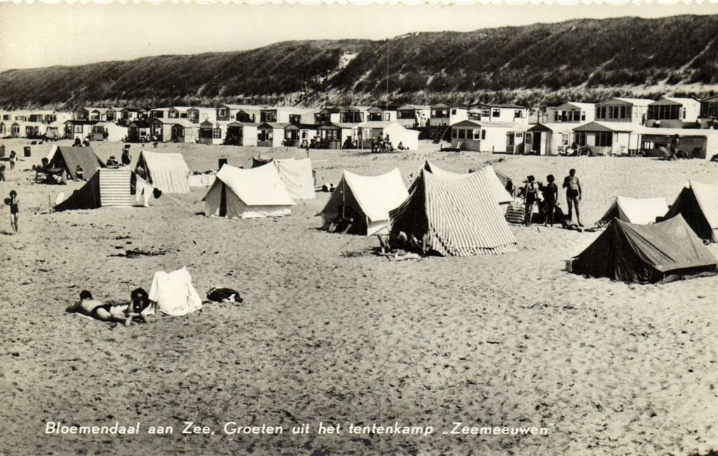 Bloemendaal aan Zee, Groeten uit het tentenkamp Zeemeeuwen -, Ophalen of Verzenden, 1960 tot 1980, Gelopen, Noord-Holland