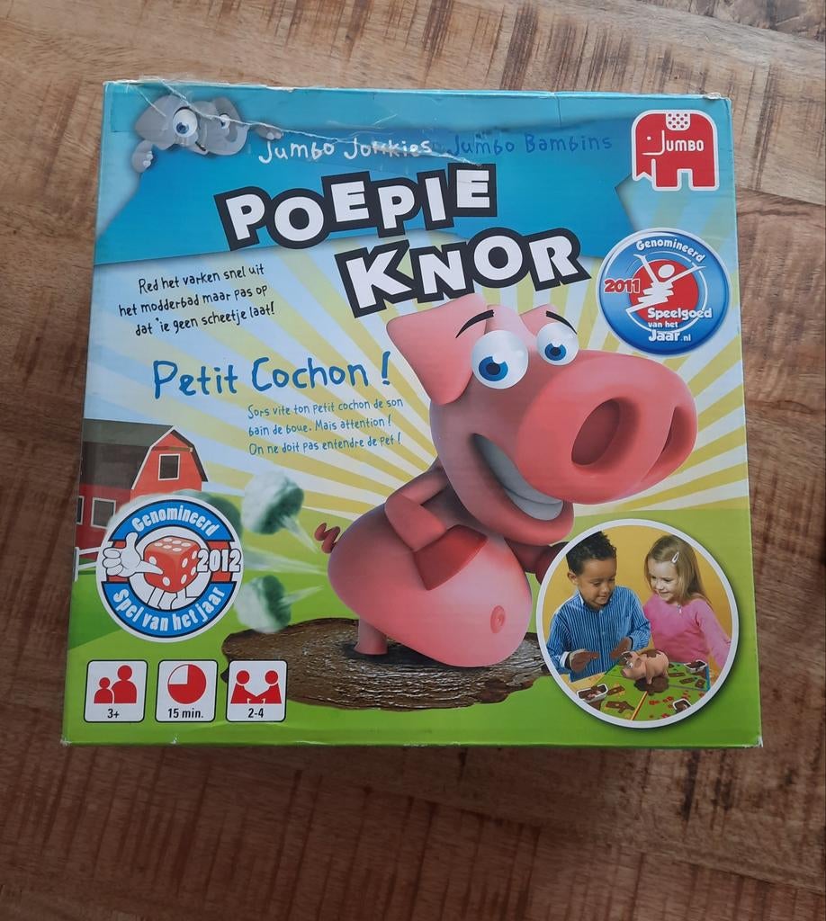 Poepie knor spel, Ophalen of Verzenden, Zo goed als nieuw