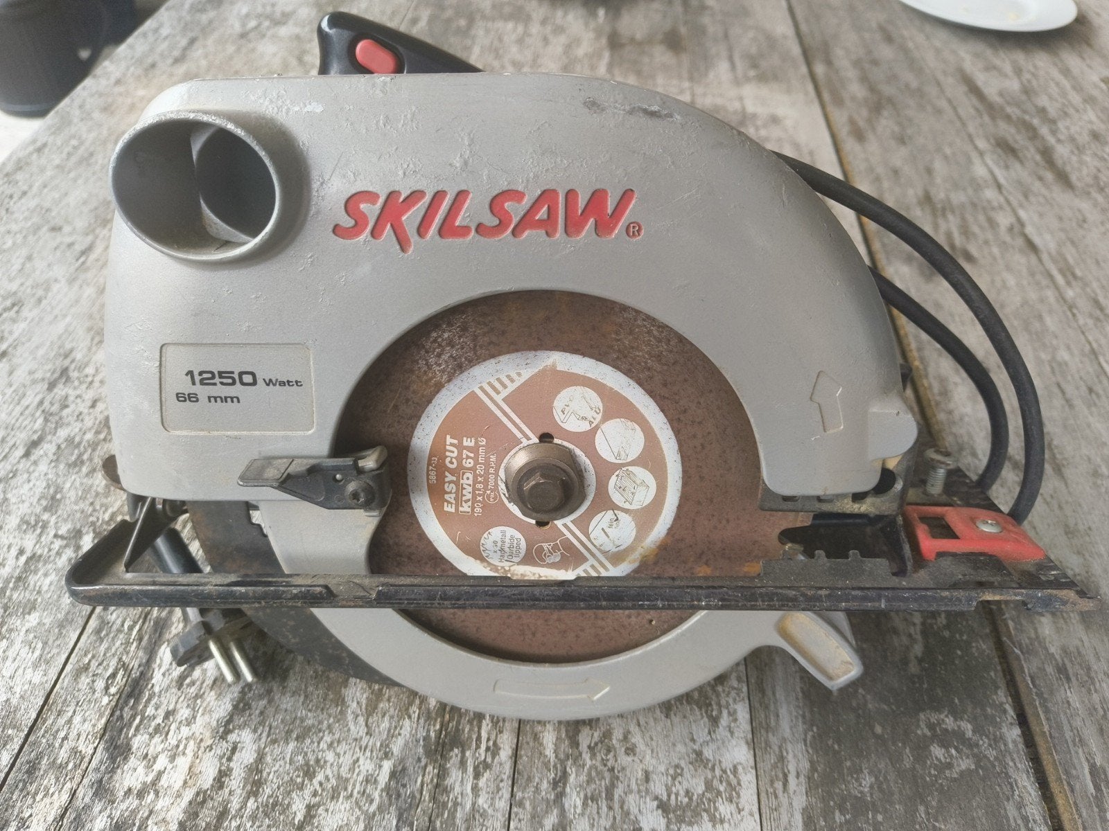 Skilsaw 5266 Cirkelzaag - 1250W, 190mm zaagblad, Gebruikt, Cirkelzaag, 70 mm of meer, 1200 watt of meer
