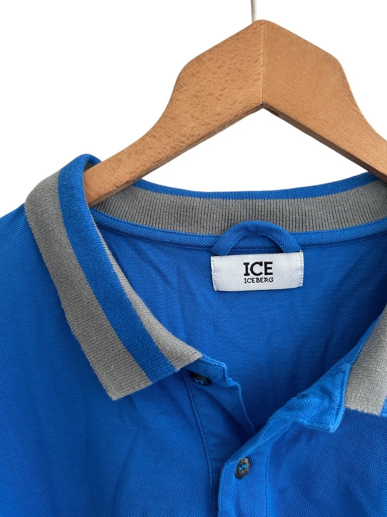 Iceberg shirt lange mouw XXL, Kleding | Heren, T-shirts, Blauw, Overige maten, Ophalen of Verzenden, Zo goed als nieuw