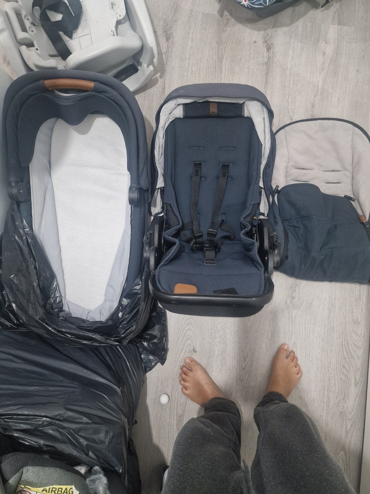 Mutsy nio wandelwagen onderdelen  - Compleet met, Gebruikt, Ophalen of Verzenden, Combiwagen, Met reiswieg