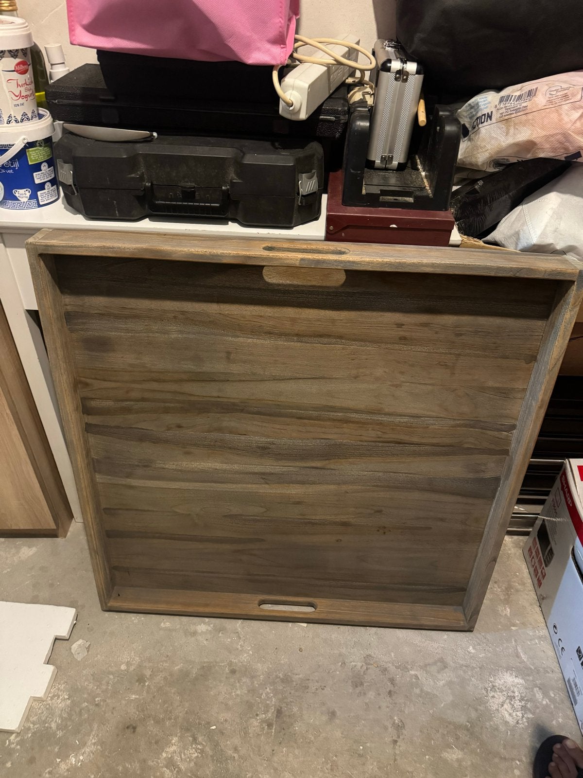 Houten tafel 80x80 zo goed als nieuw, Ophalen, Vierkant, 50 tot 100 cm, Zo goed als nieuw