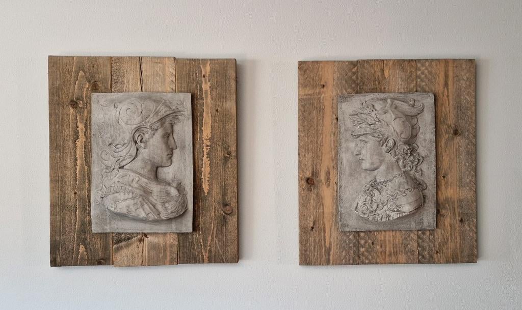 2 Scipioni wandpanelen - 68x60 cm, Huis en Inrichting, Woonaccessoires | Wanddecoraties, Gebruikt, Ophalen