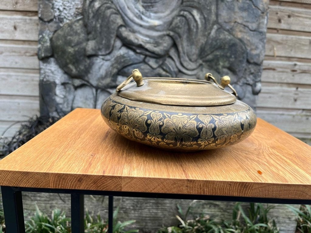 Chinese bronzen schaal chinees aziatisch, Ophalen of Verzenden, Brons