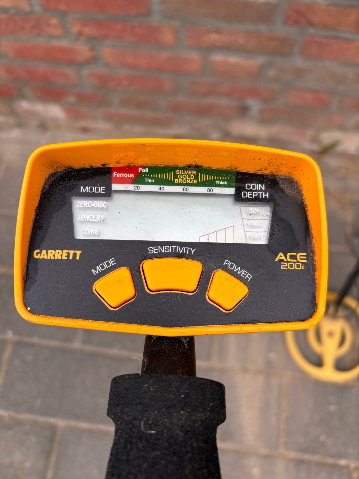 Garrett ACE 200i Metaaldetector - Zo goed als nieuw, Ophalen, Garrett, Zo goed als nieuw, 30 cm of minder