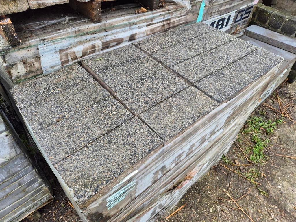 17,36m² 30x15x6cm terrastegels s-partij, Tuin en Terras, Tegels en Klinkers, Nieuw, Ophalen of Verzenden, 10 m² of meer, Beton
