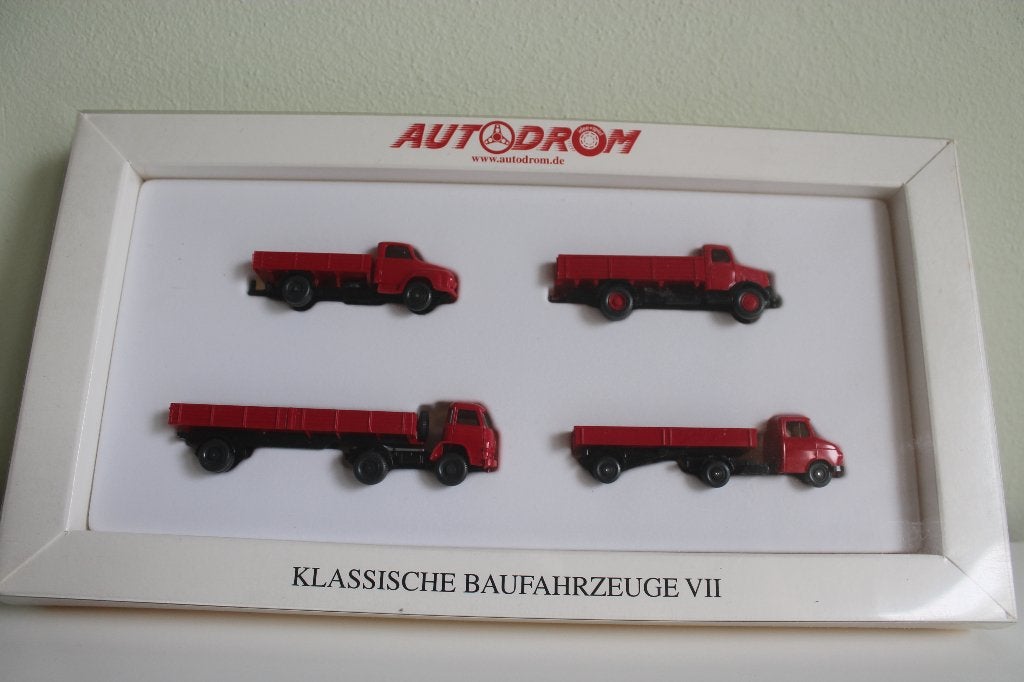 Wikingset ''Klassische Baufahrzeuge VII', Ophalen of Verzenden, Zo goed als nieuw, Bus of Vrachtwagen, Wiking