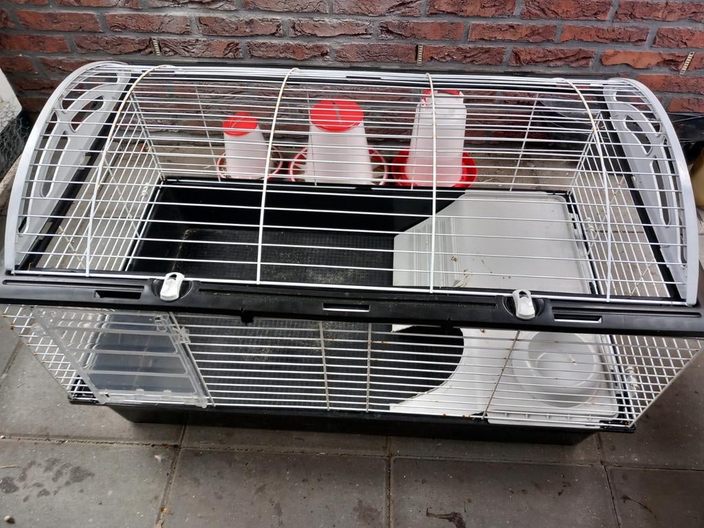 Konijnenkooi, Dieren en Toebehoren, Knaagdieren en Konijnen | Hokken en Kooien, Gebruikt, Hok, 75 tot 110 cm, Ophalen