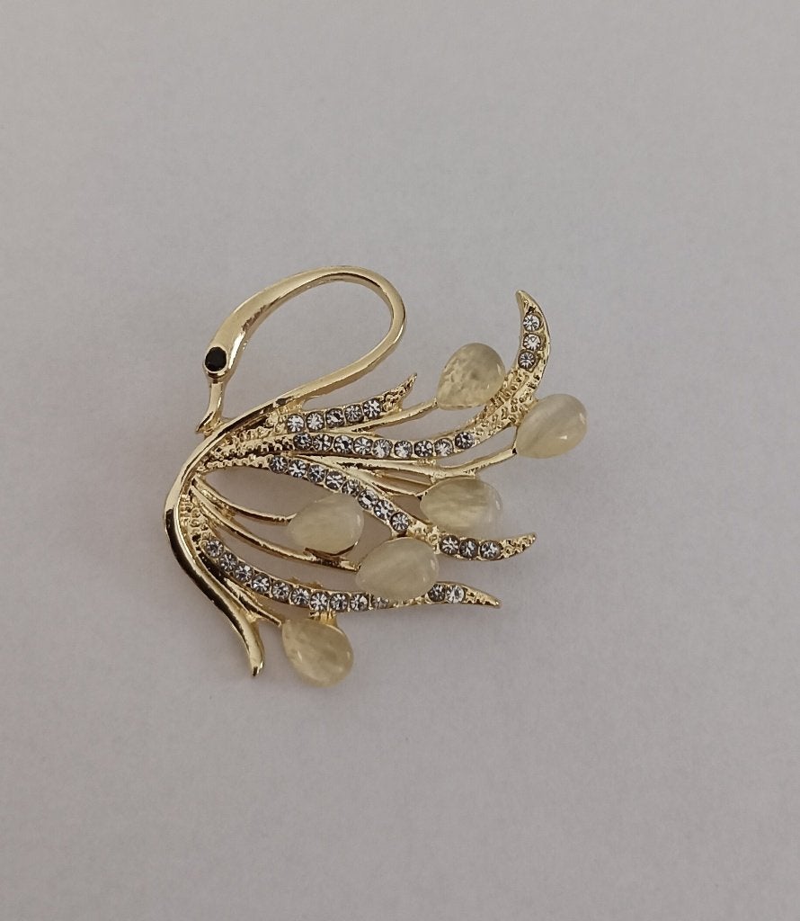Zwaan broche, Sieraden, Tassen en Uiterlijk, Overige materialen, Overige kleuren, Minder dan 4 cm, Nieuw