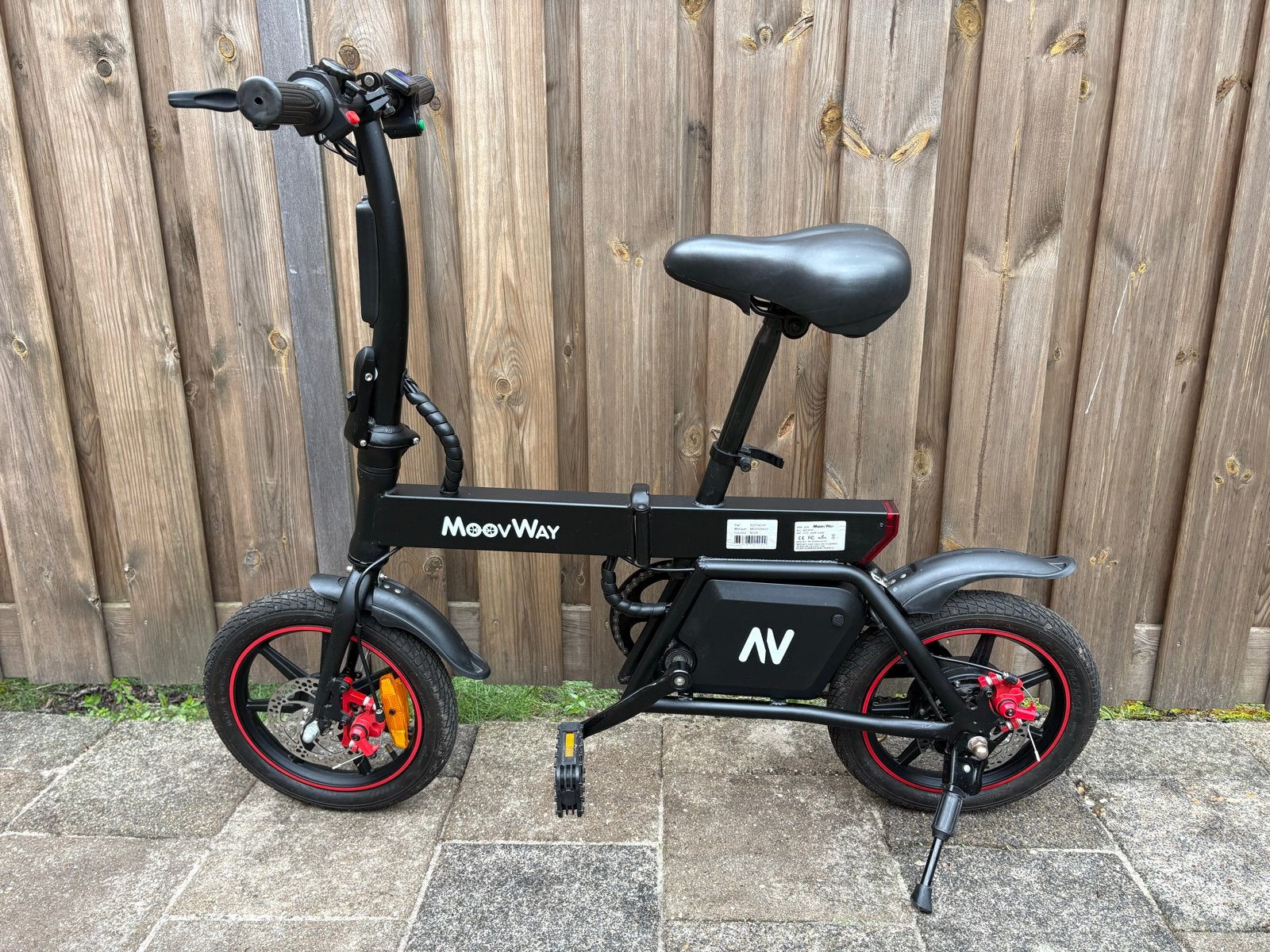 MoovWay opvouwbare e-bike met verbeterde accu (9.5Ah), Ophalen, Gebruikt, 50 km per accu of meer, Overige merken