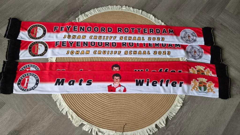 Feyenoord sjaal - Johan Cruijff Schaal & Mats Wieffer, Ophalen of Verzenden, Nieuw, Clubaccessoires