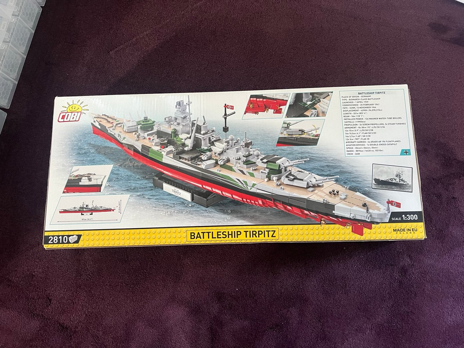 COBI Battleship Tirpitz Bouwpakket Nieuw, Ophalen of Verzenden, Nieuw, 1:200 of kleiner, Overige merken