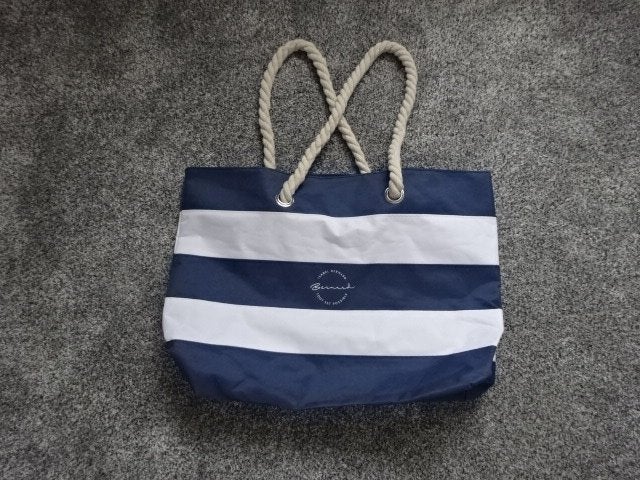 Isabel Bernard (strand) tas / marineblauw - wit, Ophalen of Verzenden, Zo goed als nieuw, Blauw, Overige typen