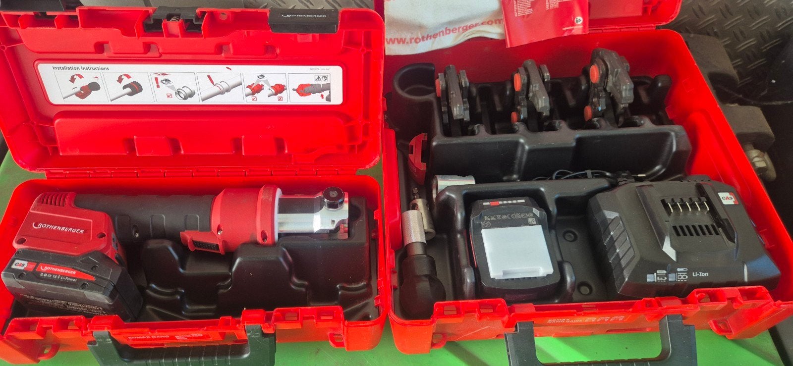 Rothenberger ROMAX Compact TT persmachine set, Doe-het-zelf en Verbouw, Gereedschap | Overige machines, Zo goed als nieuw, Ophalen of Verzenden