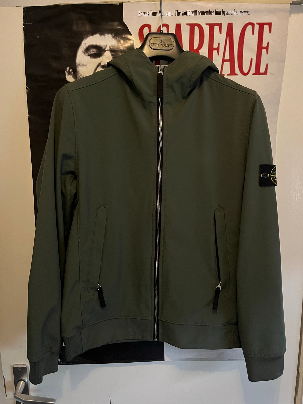 Stone Island Light Soft Shell-R Jas - Maat M, Kleding | Heren, Jassen | Zomer, Ophalen of Verzenden, Nieuw, Maat 48/50 (M), Groen