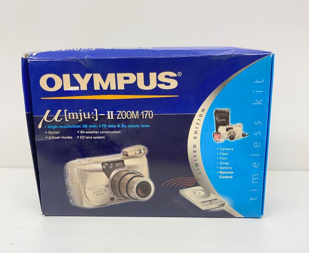 OLYMPUS mju II Multi AF ZOOM 38-170mm (werk perfect), Audio, Tv en Foto, Fotocamera's Analoog, N, Compact, Ophalen of Verzenden