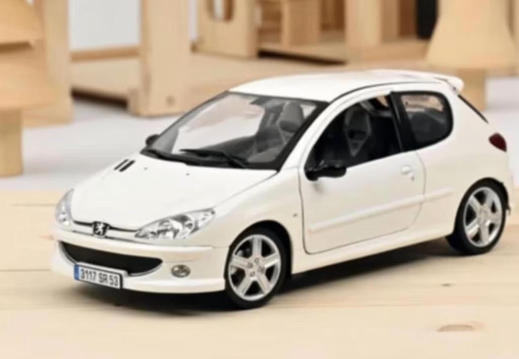 Peugeot 206 RC '03 WIT schaal 1/18 LIM.ED. NOREV Ref: 184827, Hobby en Vrije tijd, Modelauto's | 1:18, Verzenden, Nieuw, Auto