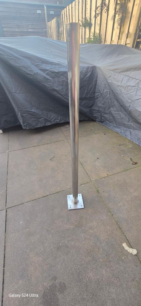 3 RVS poten 82 cm lang, Ophalen of Verzenden