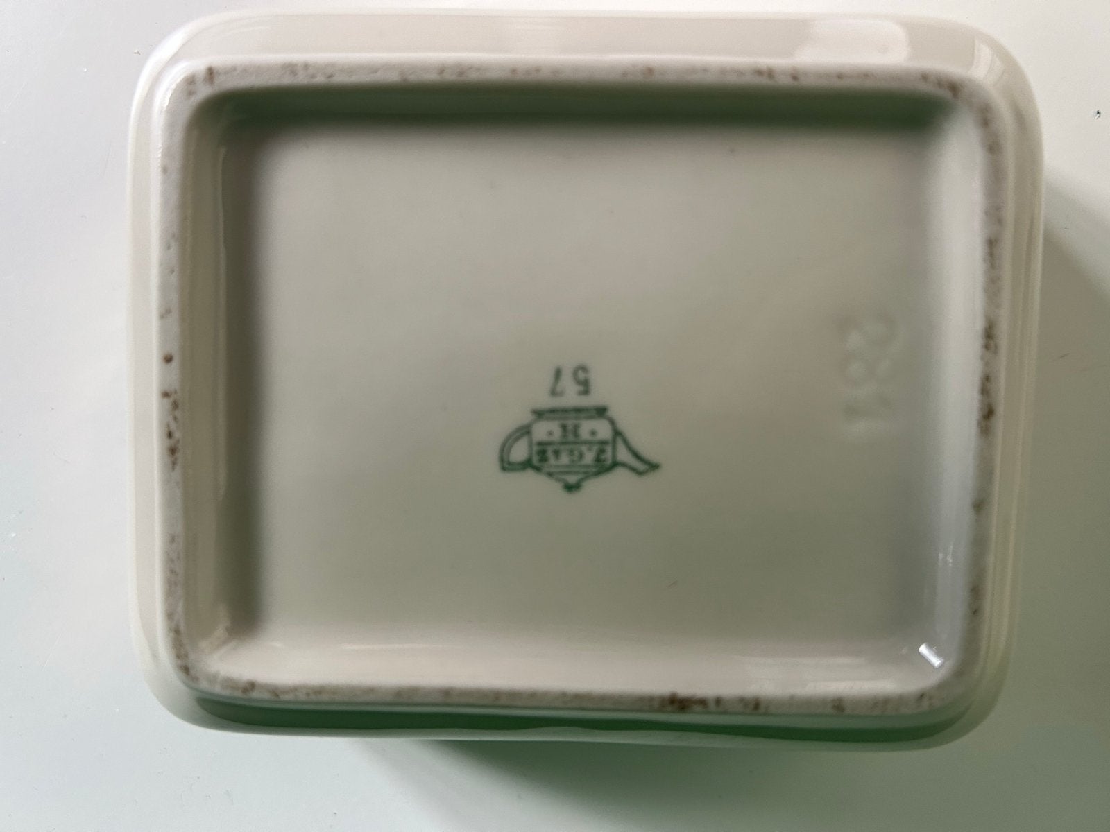 Foto 4 van Vintage Porseleinen Juwelendoosje met Romantische Scène