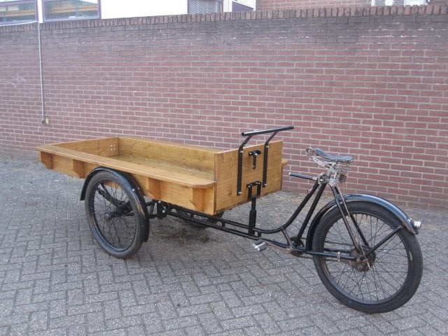 Authentieke Bakfiets, Ophalen, Gebruikt, 1 kind